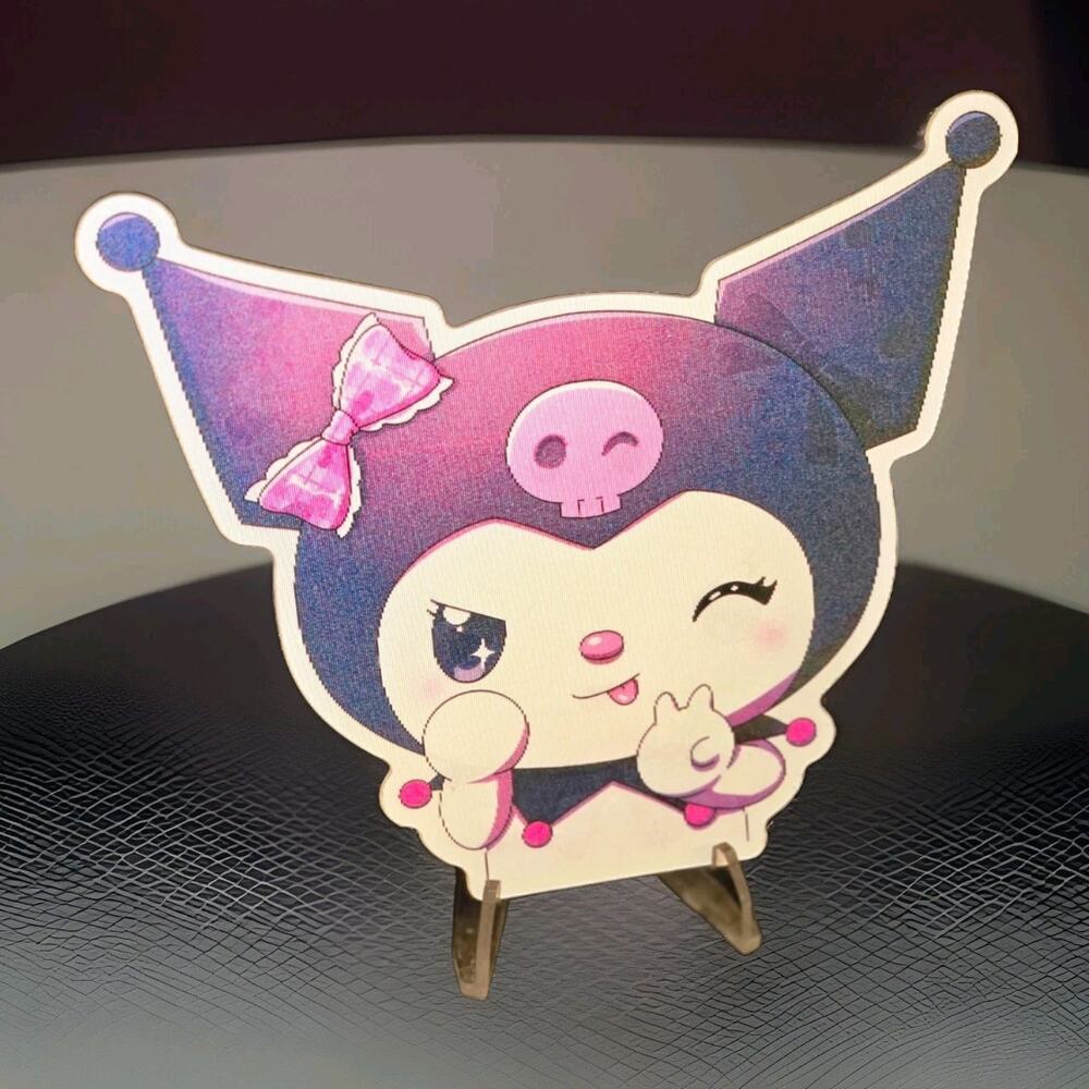 Kuromi Cute 3D Motion Lenticular Car Laptop Decal Sticker Peeker